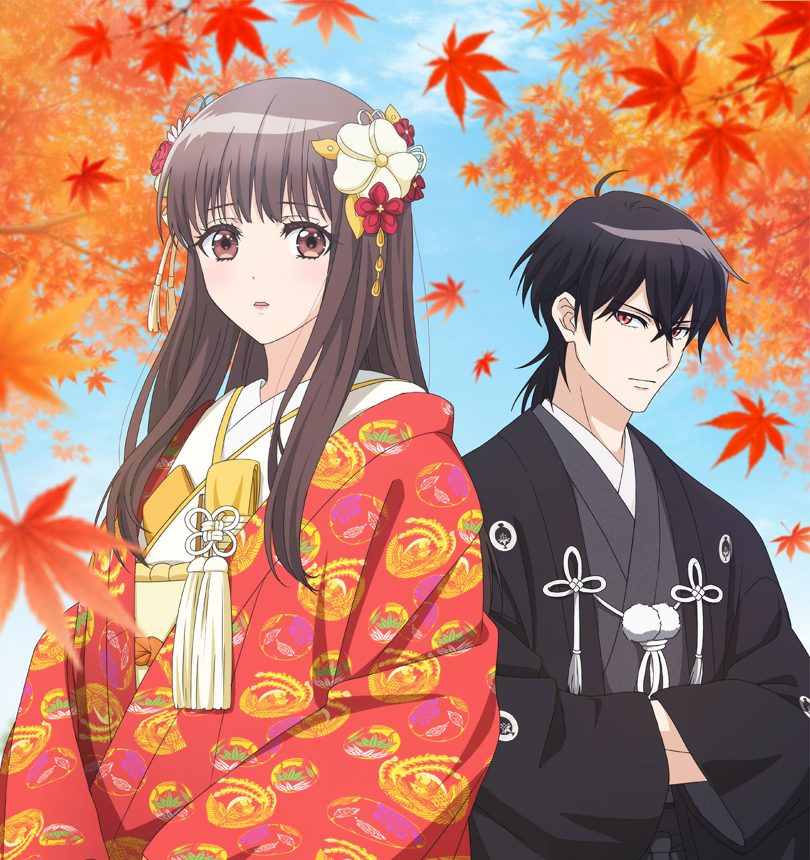 アニメ「鬼の花嫁」の東雲柚子と鬼龍院玲夜